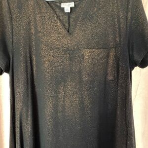 Black with Gold Sheen Lularoe Carly Dress